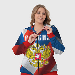 Женский 3D-костюм Цвета флага России, паттерн, цвет: 3D-красный — фото 2