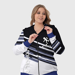 Женский 3D-костюм Portal line geometry, цвет: 3D-синий — фото 2