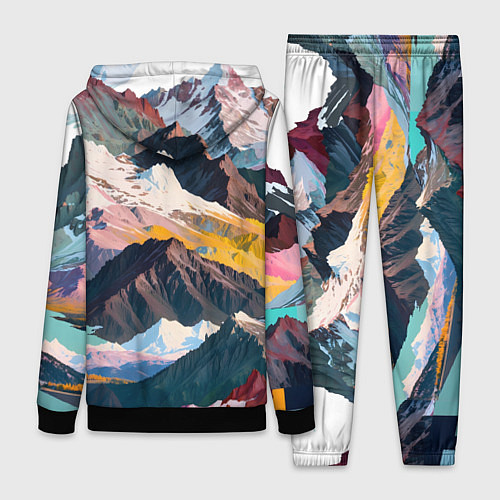 Женский костюм Искусство гор / 3D-Черный – фото 2