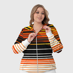 Женский 3D-костюм Разноцветные вертикальные линии, цвет: 3D-белый — фото 2