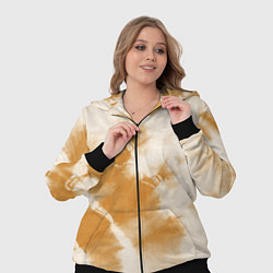 Женский 3D-костюм Коричневый тай дай, цвет: 3D-черный — фото 2