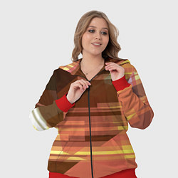 Женский 3D-костюм Оттенки заката, цвет: 3D-красный — фото 2