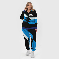 Женский 3D-костюм Dayz geometry steel, цвет: 3D-синий — фото 2