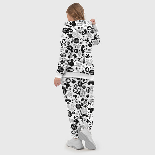 Женский костюм Микки Маус узор / 3D-Белый – фото 5