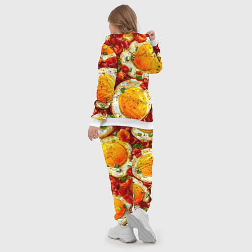 Женский костюм Яичница-глазунья / 3D-Белый – фото 5