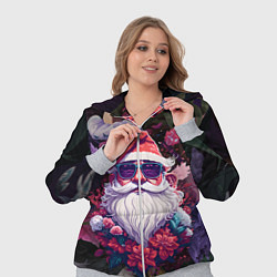 Женский 3D-костюм Дед мороз в цветах, цвет: 3D-меланж — фото 2