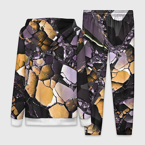 Женский костюм Чёрно-жёлтый камень / 3D-Белый – фото 2