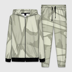 Женский 3D-костюм Серо-зеленая абстрактная текстура, цвет: 3D-черный