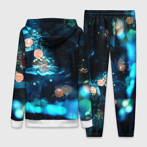 Женский костюм Новогодний Мидория - Моя геройская академия / 3D-Белый – фото 2