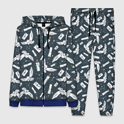 Женский 3D-костюм Гарри Поттер - паттерн c Буклей и письмом, цвет: 3D-синий