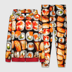 Женский 3D-костюм Большой сет роллов, цвет: 3D-красный