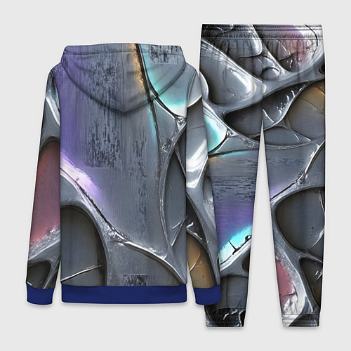 Женский костюм Полированный серебряный металл / 3D-Синий – фото 2