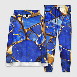 Женский 3D-костюм A gold mineral in a blue stone, цвет: 3D-белый