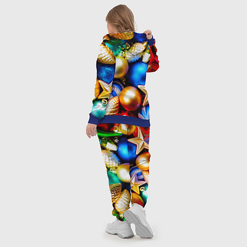 Женский костюм Новогодние украшения / 3D-Синий – фото 5