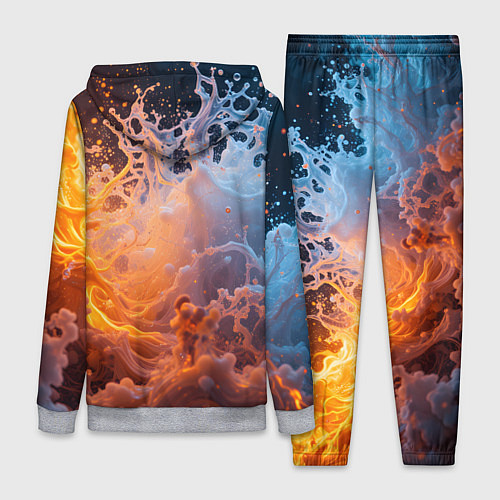 Женский костюм Брызги воды и огня / 3D-Меланж – фото 2