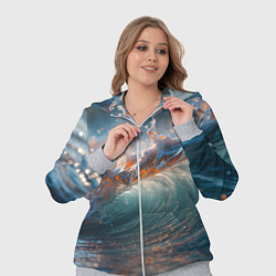 Женский 3D-костюм Волна и блики солнца, цвет: 3D-меланж — фото 2