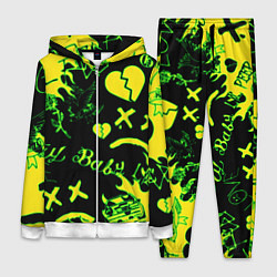 Женский 3D-костюм Lil Peep кислотные автографы, цвет: 3D-белый