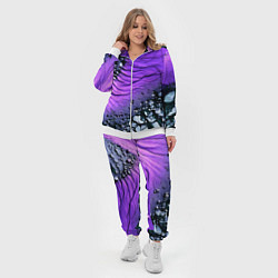 Женский 3D-костюм Камни и фиолетовая земля, цвет: 3D-белый — фото 2