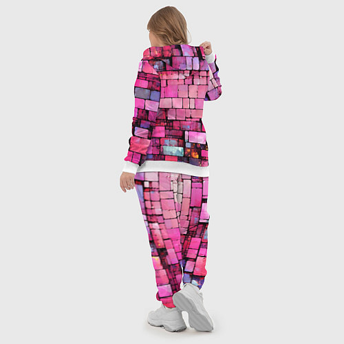 Женский костюм Pink bricks / 3D-Белый – фото 5