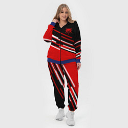 Женский 3D-костюм Ведьмак полосы геометрия, цвет: 3D-синий — фото 2