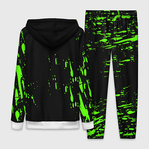 Женский костюм Quake брызги кислотных красок / 3D-Белый – фото 2