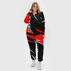 Женский 3D-костюм Exeed - red uniform, цвет: 3D-черный — фото 2