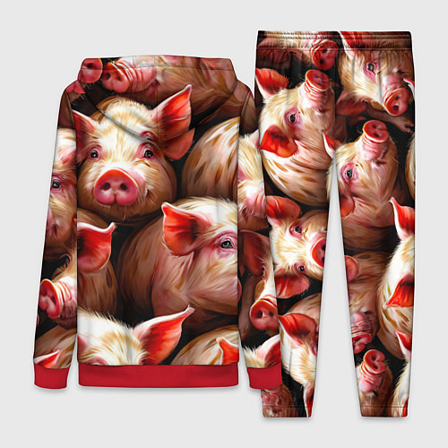 Женский костюм Поросята / 3D-Красный – фото 2