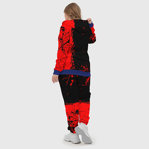 Женский костюм Linkin park краски всплеск текстура / 3D-Синий – фото 5