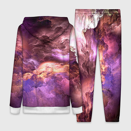 Женский костюм Сиреневый туман текстура / 3D-Белый – фото 2