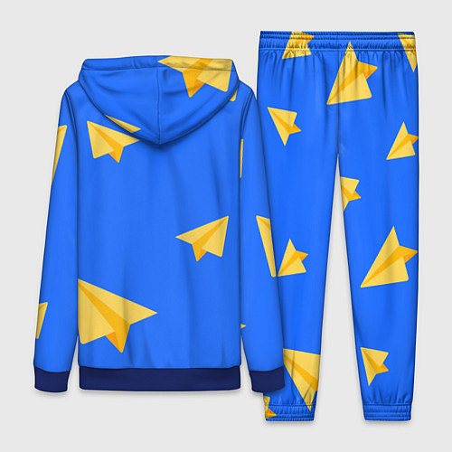 Женский костюм Желтый самолетик / 3D-Синий – фото 2