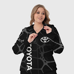 Женский 3D-костюм Toyota - монохромный аква, цвет: 3D-черный — фото 2