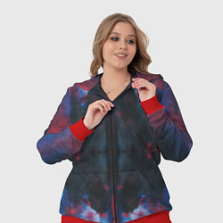 Женский 3D-костюм Тай-дай космос, цвет: 3D-красный — фото 2