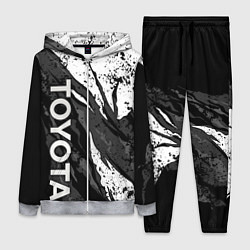 Женский 3D-костюм Toyota - белый разрыв, цвет: 3D-меланж