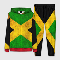 Женский 3D-костюм Jamaica flag, цвет: 3D-красный