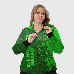 Женский 3D-костюм Atletico Madrid - green gradient по-вертикали, цвет: 3D-черный — фото 2
