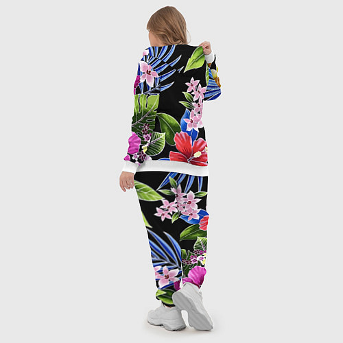 Женский костюм Tropical flowers - aloha / 3D-Белый – фото 5