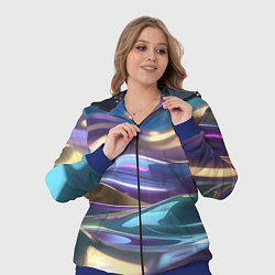 Женский 3D-костюм Космические мягкие волны, цвет: 3D-синий — фото 2