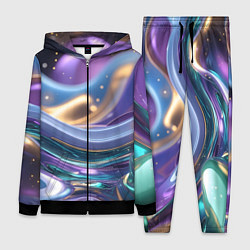 Женский 3D-костюм Космическая краска, цвет: 3D-черный