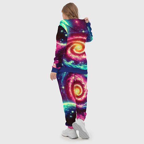 Женский костюм Spiral galaxy - neon glow / 3D-Синий – фото 5