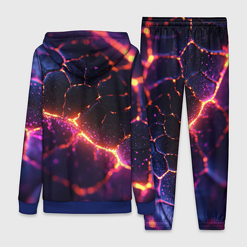 Женский костюм Текстура вулкана / 3D-Синий – фото 2