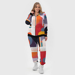 Женский 3D-костюм Абстракция из фигур и линий, цвет: 3D-черный — фото 2