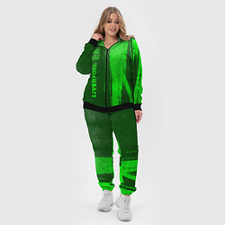 Женский 3D-костюм Liverpool - green gradient по-вертикали, цвет: 3D-черный — фото 2