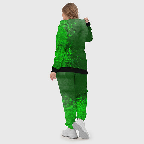 Женский костюм Goblin Slayer - green gradient по-вертикали / 3D-Черный – фото 5
