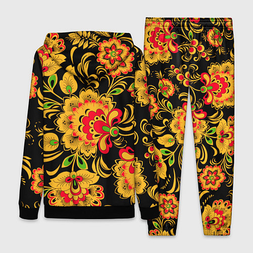 Женский костюм Хохлома - роспись / 3D-Черный – фото 2