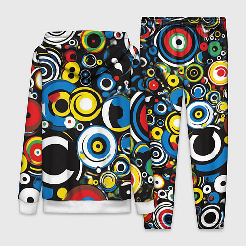 Женский костюм Абстракция геометрическая / 3D-Белый – фото 2