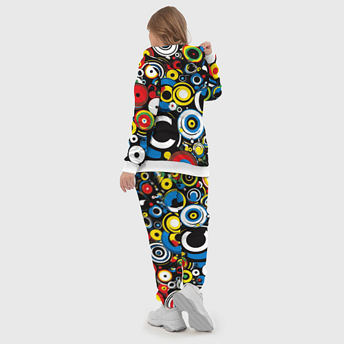 Женский костюм Абстракция геометрическая / 3D-Белый – фото 5