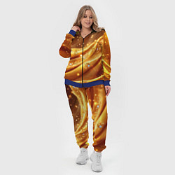 Женский 3D-костюм Золотая ткань с блестками, цвет: 3D-синий — фото 2