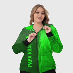 Женский 3D-костюм Papa Roach - green gradient по-вертикали, цвет: 3D-черный — фото 2