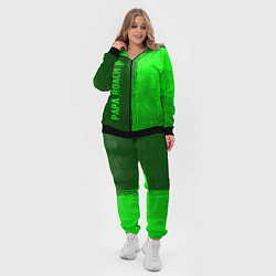 Женский 3D-костюм Papa Roach - green gradient по-вертикали, цвет: 3D-черный — фото 2