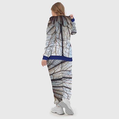 Женский костюм Прожилки растения / 3D-Синий – фото 5